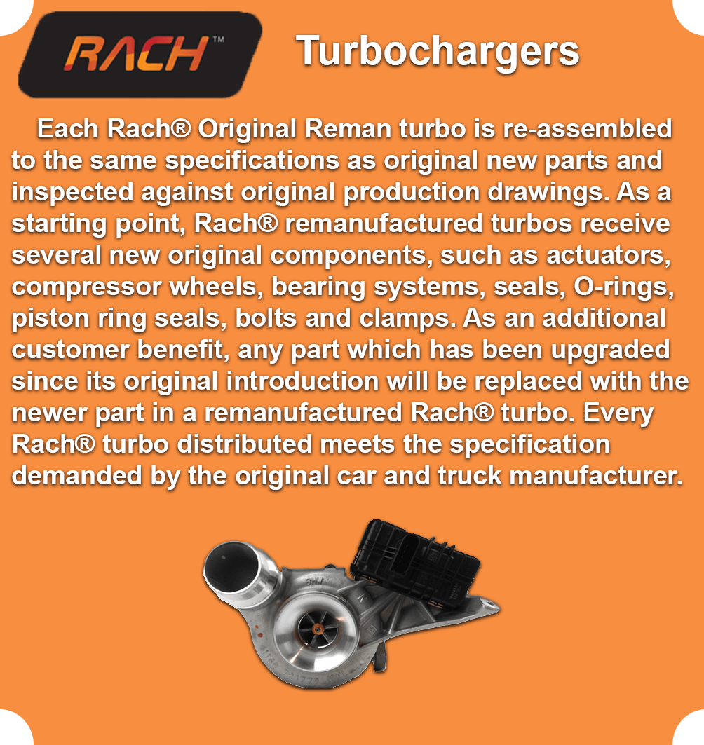 Turbochargers remanufacturing